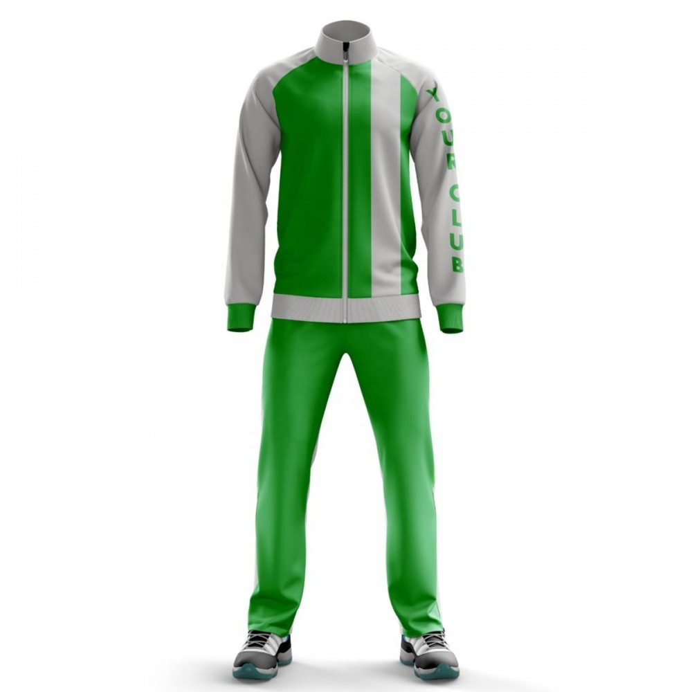 Tracksuit Custom logo And Patterns 100% Polyester Sublimation White School Uniform Tracksuit