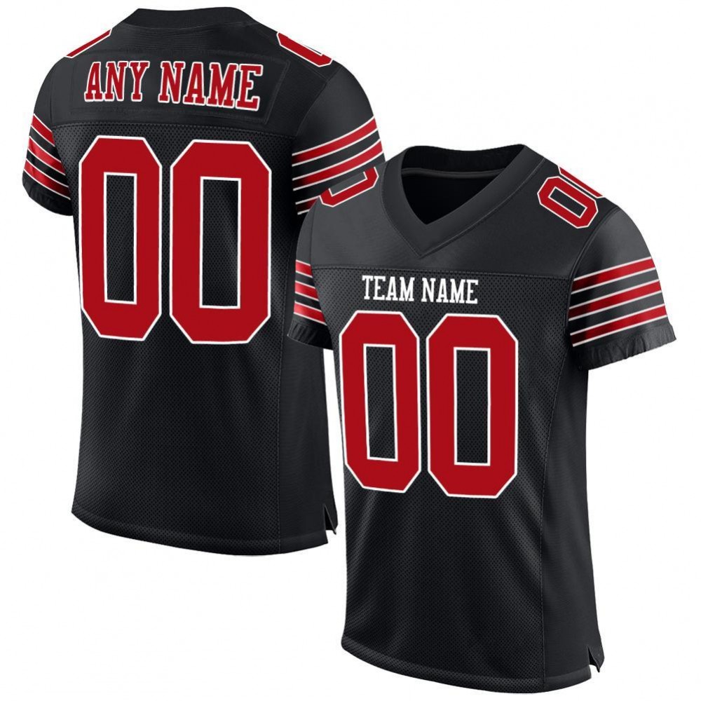 Wholesale Customize Polyester Mesh Breathable Embroidery Logo Custom Vintage American Football Jersey