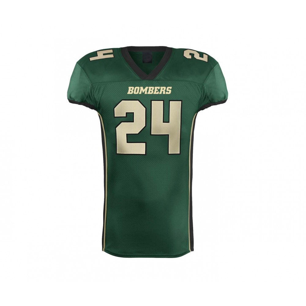 BOMBERS Green American Football Jersey