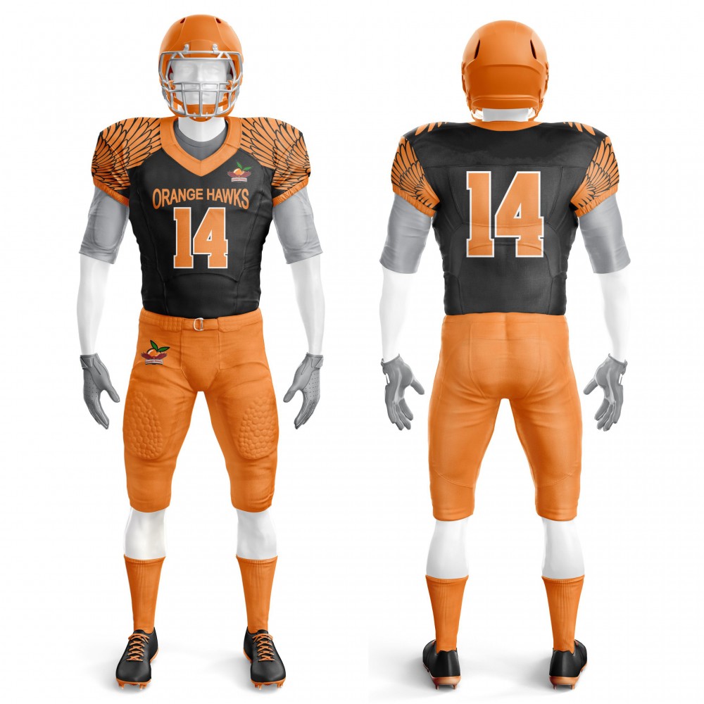 Wholesales custom sublimated football wear polyester american football jersey youth USfootball uniform