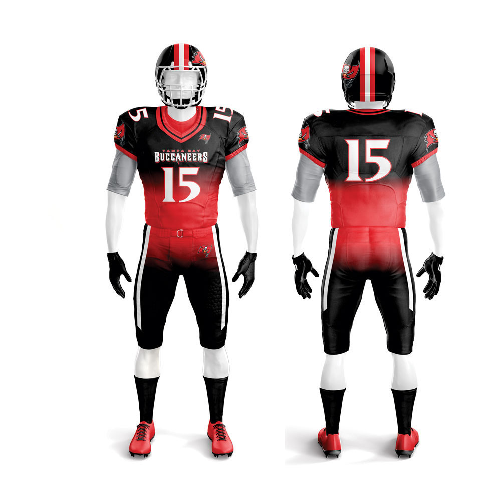 Wholesale Manufacture Sublimation Made Youth Custom American Football Team Uniforms Professional Custom