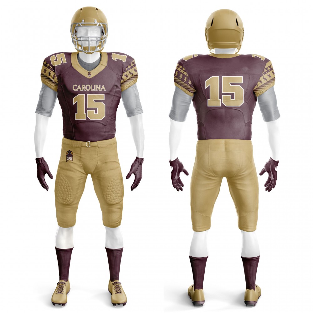 Wholesale custom best team Custom color american football uniform combat practice game American football uniform