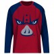 Red & Navy Blue Long Sleeve Sublimated Shirt