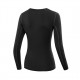 Black Color Printed Long Sleeve Front Zipper Women Surfing Rash Guard