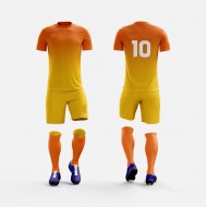 Wholesale Design A Football Team Kit Cheap Soccer Uniforms For Team maillot de foot Sublimation Soccer Wear Printing Football