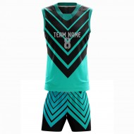 Sublimation Printing Stripes Basketball Jersey Custom Team 100% Polyester Basketball Uniform Wholesales