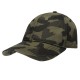 Custom Army Camo Cap with Leather Strap and Metal Buckles