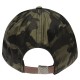 Custom Army Camo Cap with Leather Strap and Metal Buckles