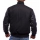 Custom Wool Blend Varsity Jacket with Leather Sleeves