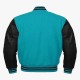 Blue And Black leather sleeves Stylish Varsity Collage Jackets