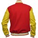 Vintage Varsity Jacket Wool Body Real Cow Leather Sleeve