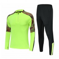 Fluorescent Green Polyester Tracksuits Wholesale