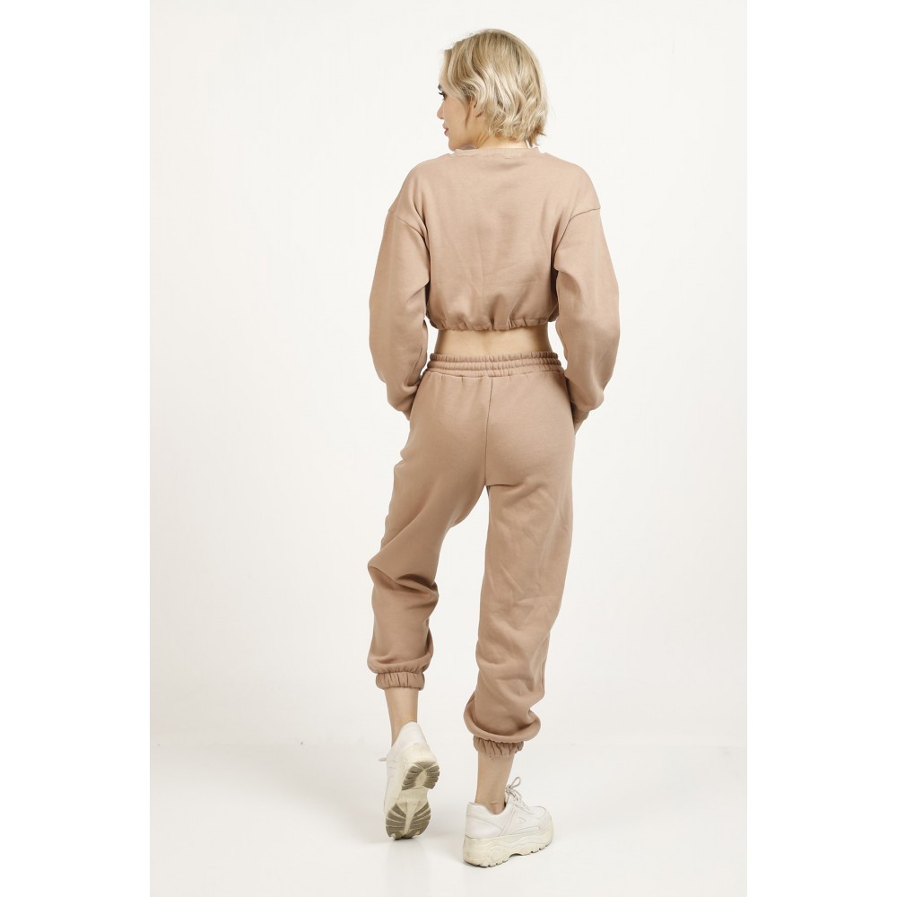 Women’s Mink Top Crop Track Suit