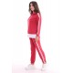 Women’s Red Hooded and Pant Striped Tracksuit