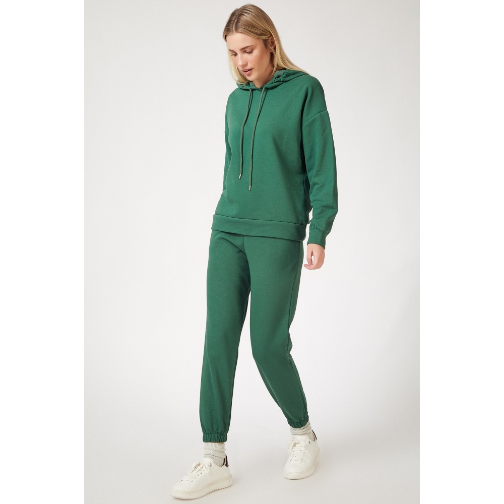 Women’s Green Fleece Winter Track Suit