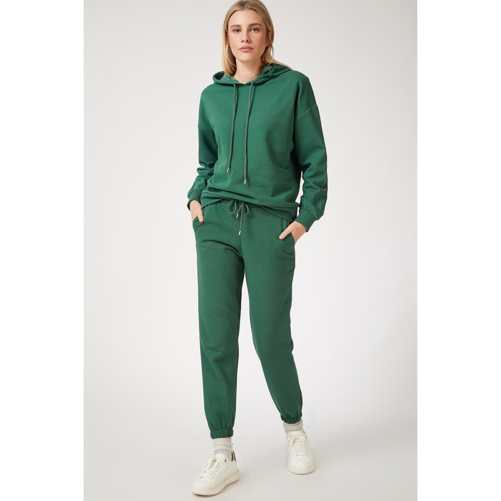 Women’s Green Fleece Winter Track Suit