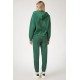 Women’s Green Fleece Winter Track Suit