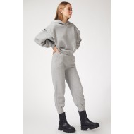 Women’s Gray Padded Fleece Track Suit