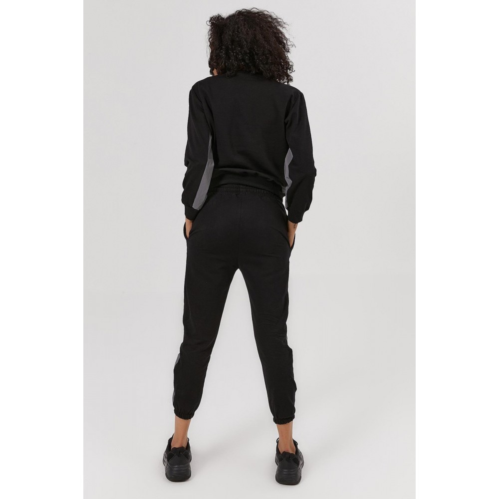 Women’s Black Reflective Knitted Tracksuit