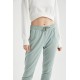 Women Relax Fit Jogger Sweatpants With Pockets and Waist Laced