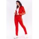 Fashion Women Red and Gold Striped Suits