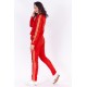 Fashion Women Red and Gold Striped Suits